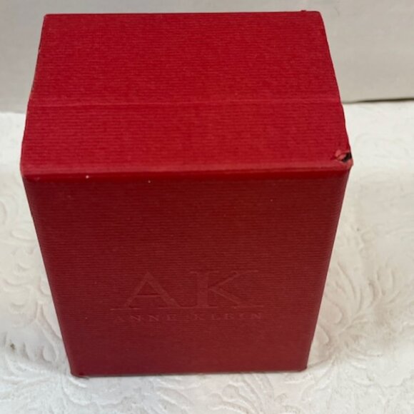 Anne Klein AK EMPTY Red Presentation Storage Watch Box Case 3"x3.75"x2.5 - Picture 4 of 13